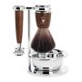 Muhle Scheerset - Rytmo - Safety Razor - Fibre - Essenhout (4-delig)