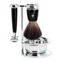 Muhle Scheerset - Rytmo - Safety Razor - Fibre - Zwart (4-delig)