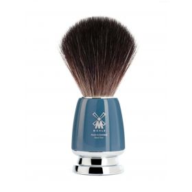 Muhle Black Fibre Shaving Brush - Rytmo - Petrol Resin (M)