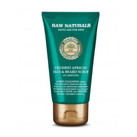 Raw Naturals Crushed Apricot Face and Beard Scrub 75ml