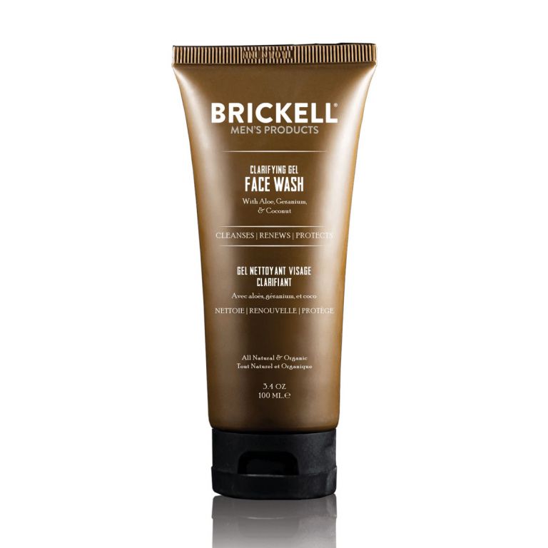 Brickell Clarifying Gel Face Wash Travel 100 ml.